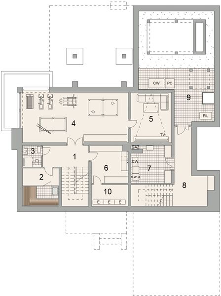 Piwnica projektu LK&1796