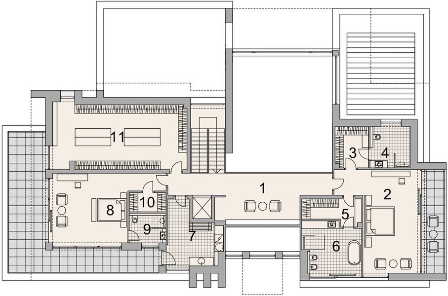 Piętro 1 projektu LK&1772