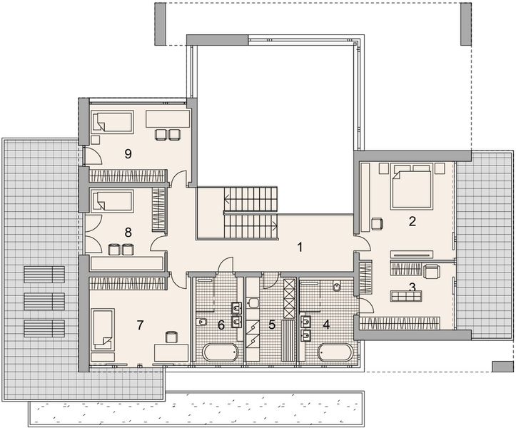 Piętro 1 projektu LK&1764