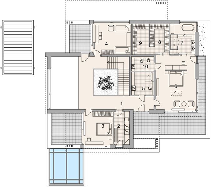 Piętro 1 projektu LK&1758