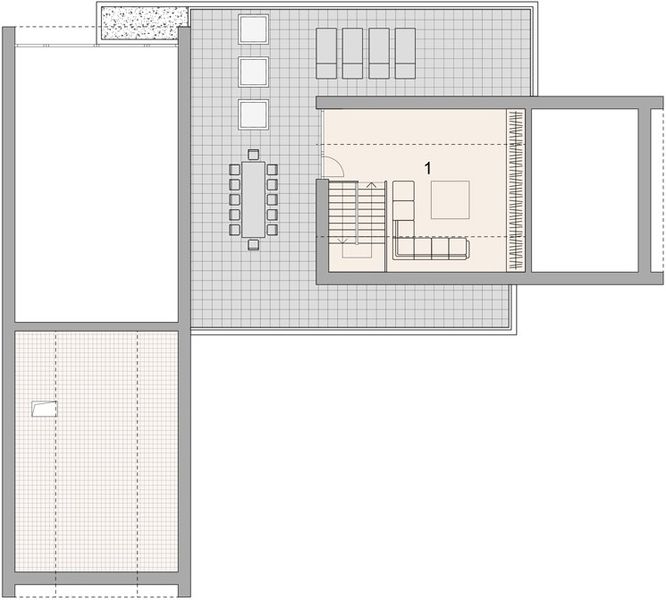 Projekt domu LK&1749 - rzut poddasza, dom liczy 4 pokoje, 2 łazienki i wc