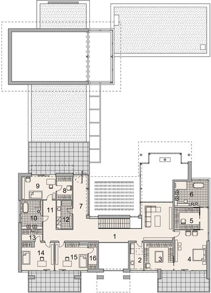 Piętro 1 projektu LK&1699