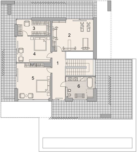 Piętro 1 projektu LK&1698