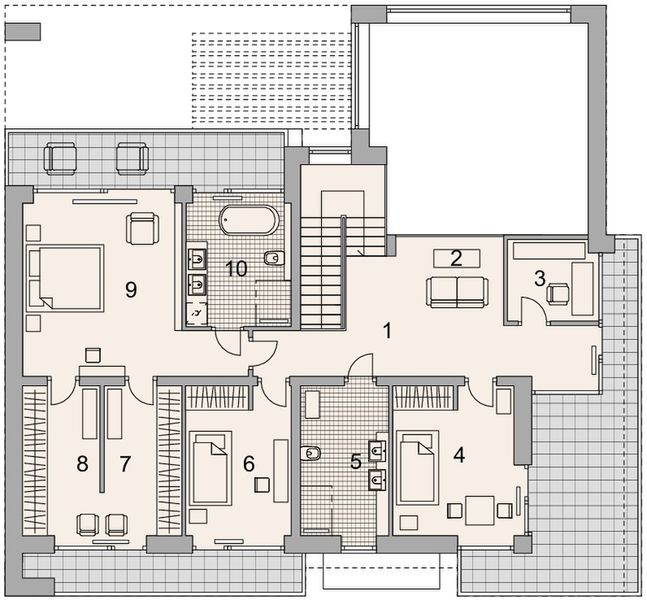 Piętro 1 projektu LK&1689