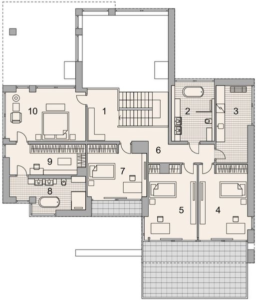 Piętro 1 projektu LK&1685