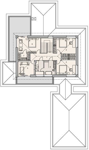 Piętro 1 projektu LK&1684