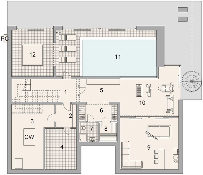 Piwnica projektu LK&1658