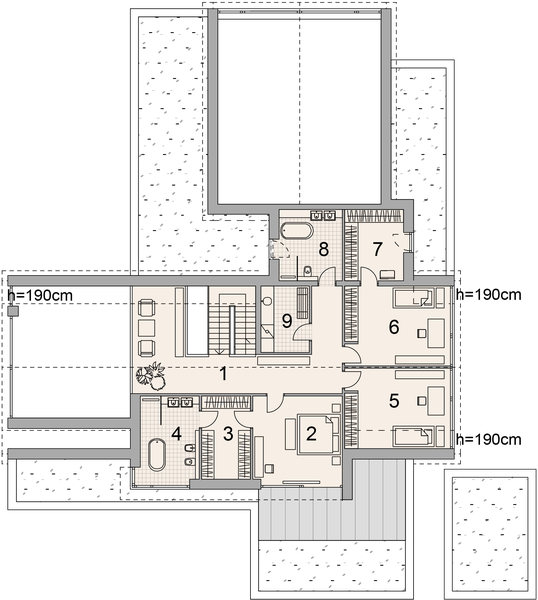 Piętro 1 projektu LK&1631