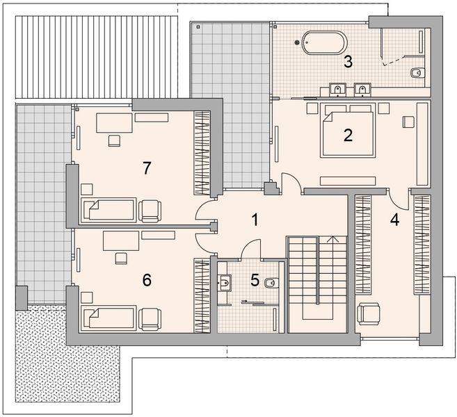 Piętro 1 projektu LK&1630