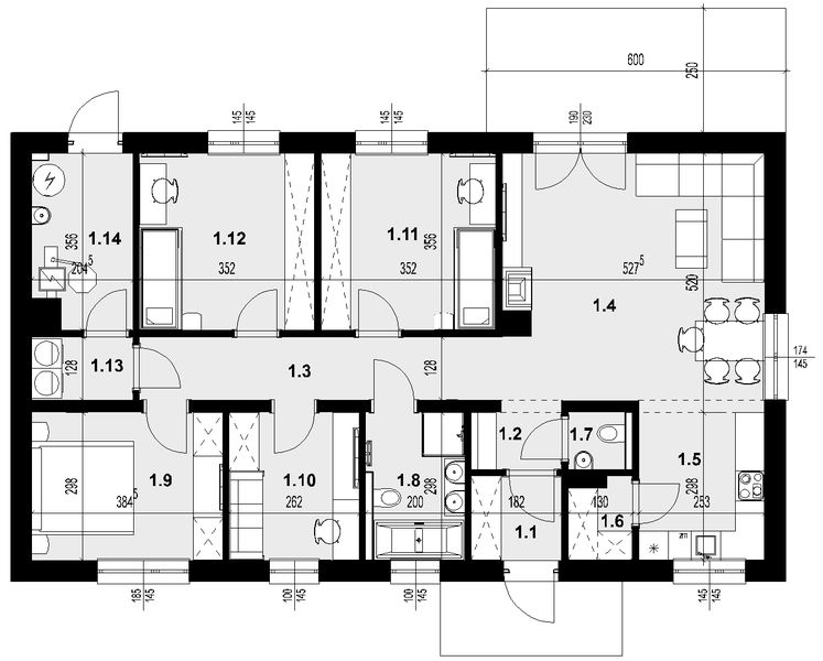 Parter projektu Parterowy klasyk 110 plus
