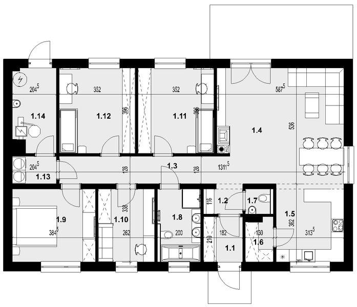Parter projektu Parterowy klasyk 120 plus