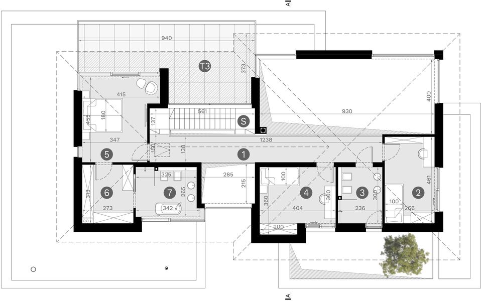 Piętro 1 projektu HomeKoncept 137