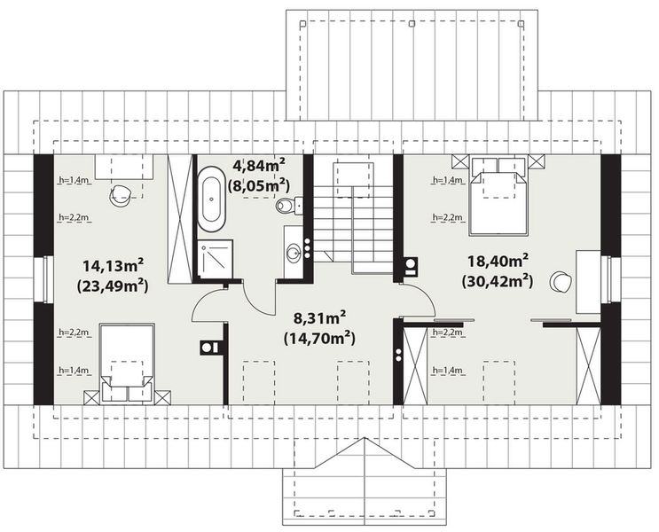 Poddasze projektu Surażkowo 4