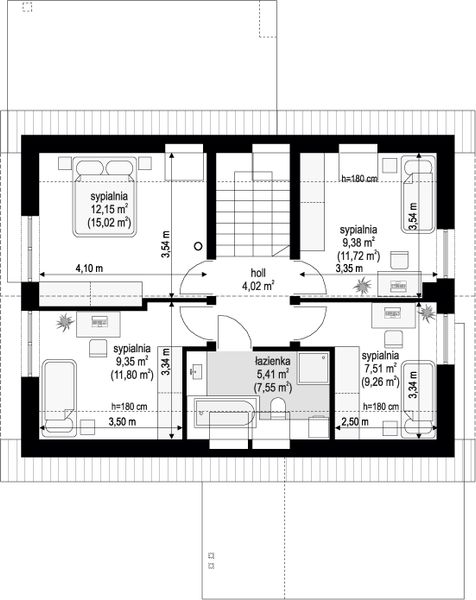 Poddasze projektu Przyjemny 7