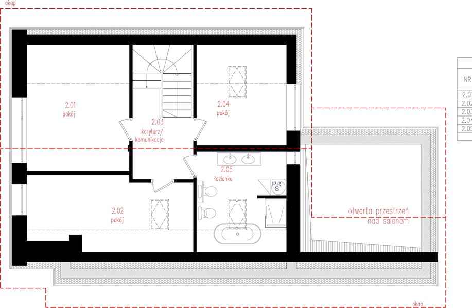 Poddasze projektu Nanna