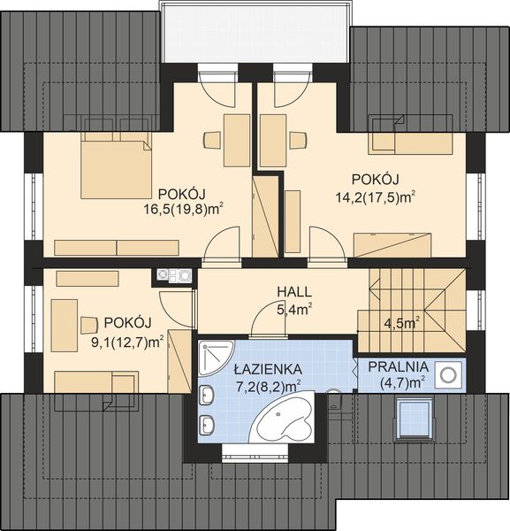 Poddasze projektu APS 165 NEW