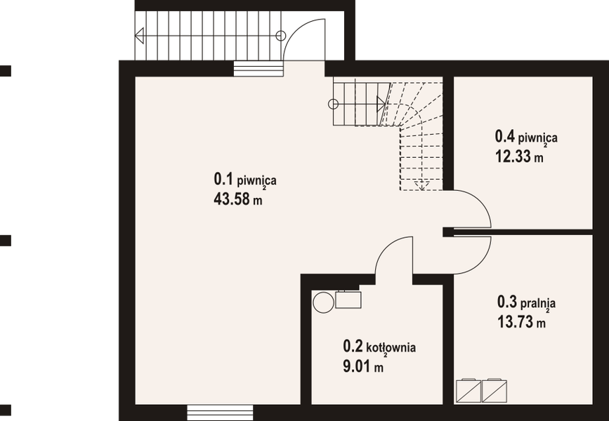 Piwnica projektu Osiek 309 dw