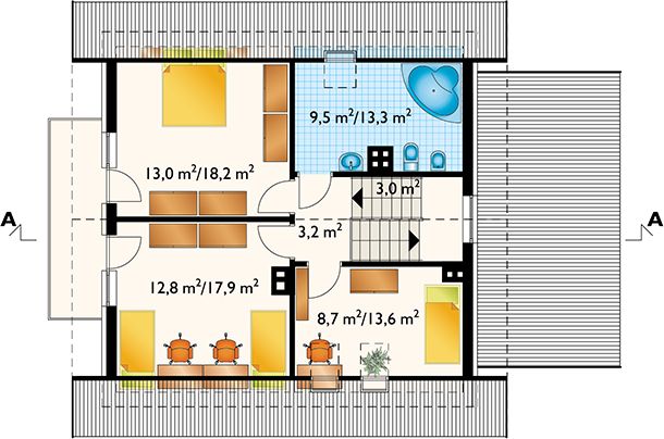 Poddasze projektu Lubczyk (425)