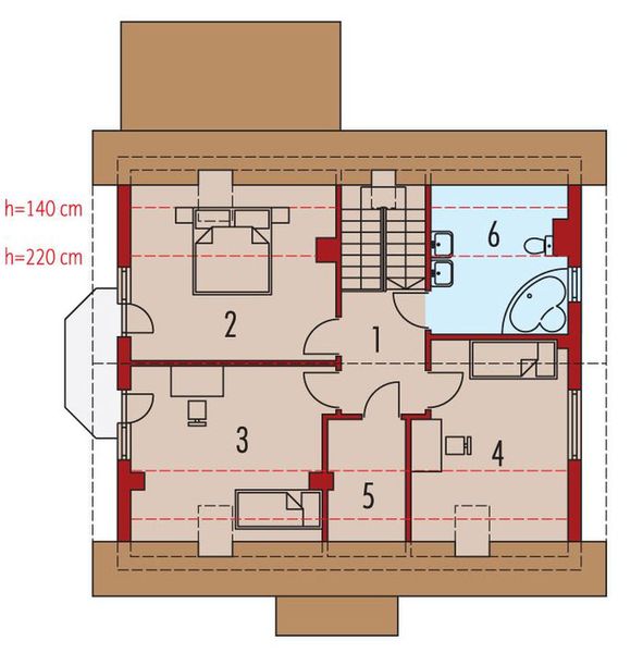 Poddasze projektu Aga G1