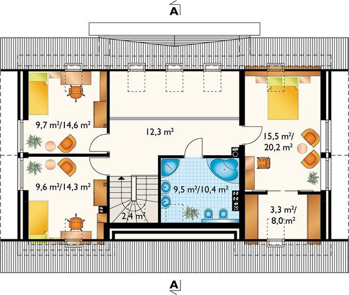 Poddasze projektu Linda (1425)