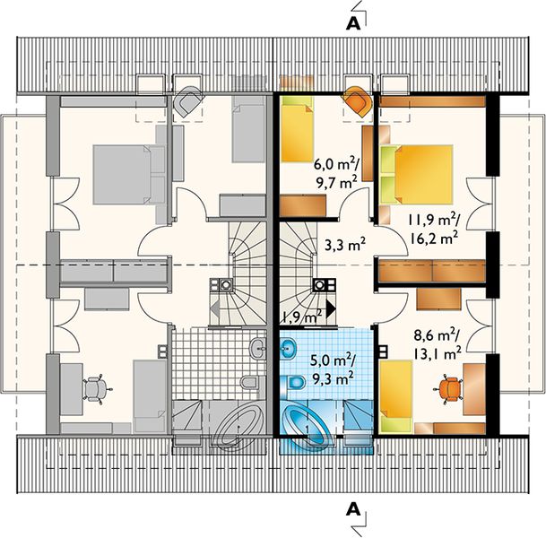 Poddasze projektu Beza Duo (932)