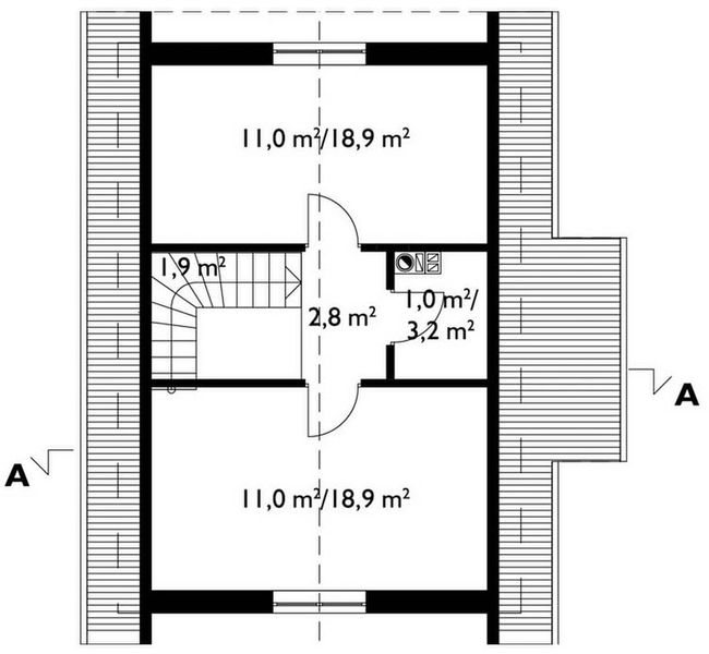 Poddasze projektu Garaż M7 (248)