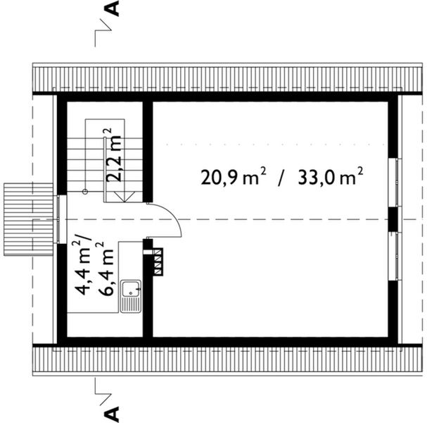 Poddasze projektu Garaż M6 (247)