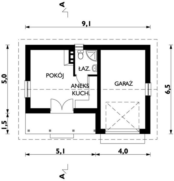 Parter projektu Garaż M1 (242)