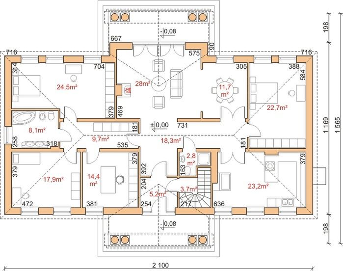 Parter projektu Dom przy Jantarowej