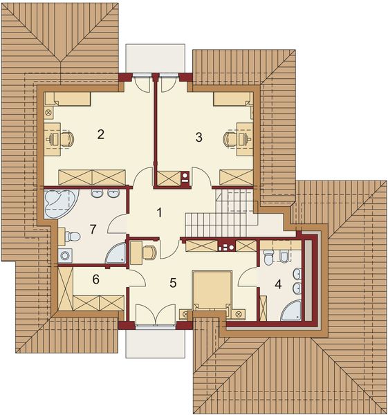 Poddasze projektu Flawia 2