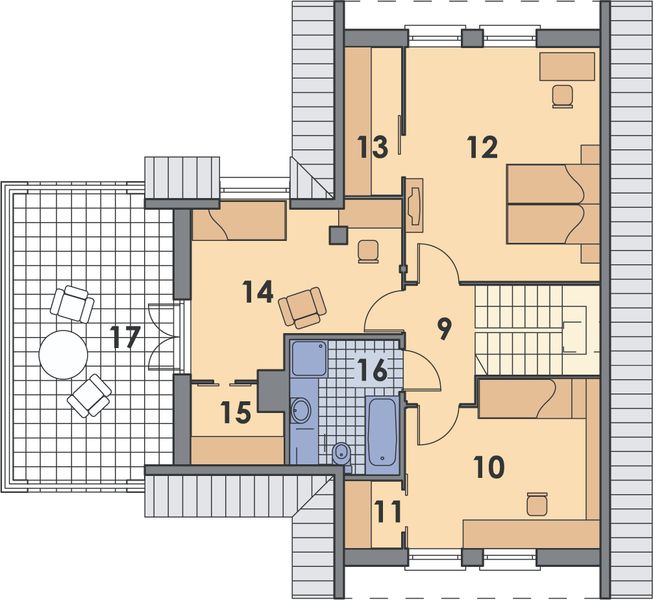 Poddasze projektu 032 Avis
