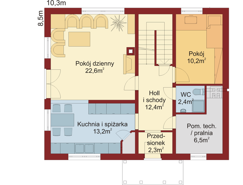 Parter projektu Domek Prosty (010 ZD)