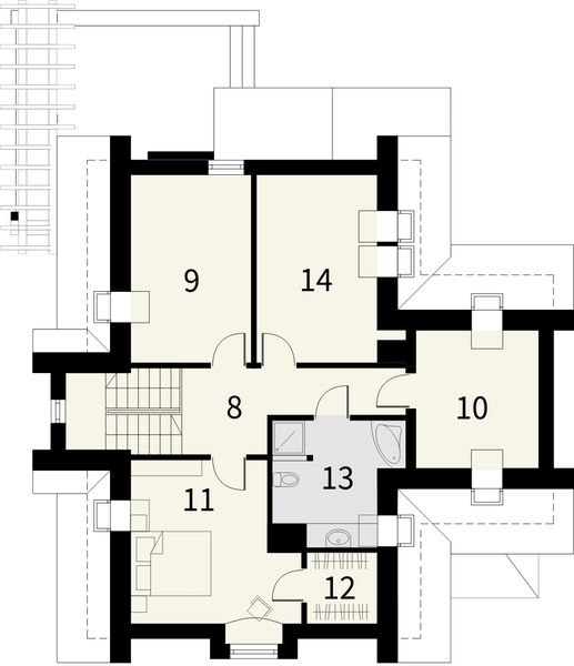 Poddasze projektu Bursztyn