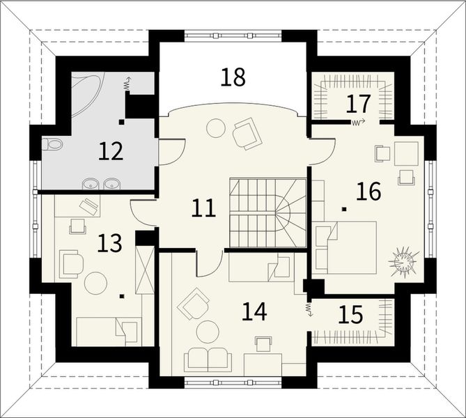 Poddasze projektu Diament