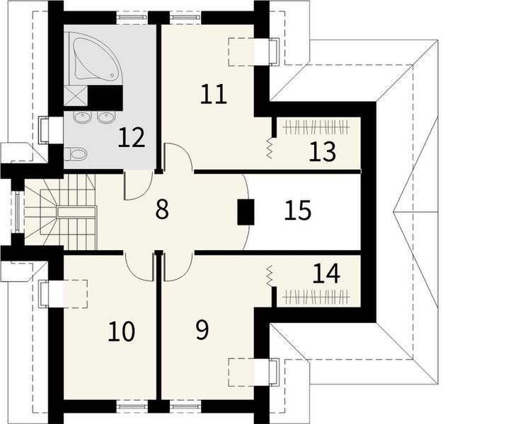 Poddasze projektu Mika