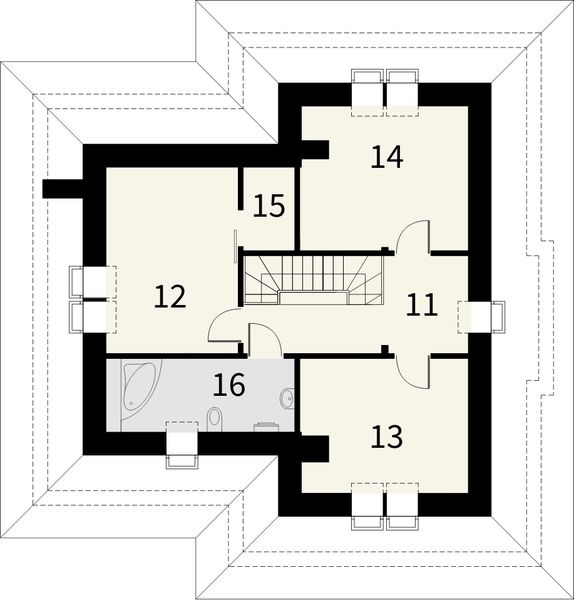 Poddasze projektu Piasek Pustyni