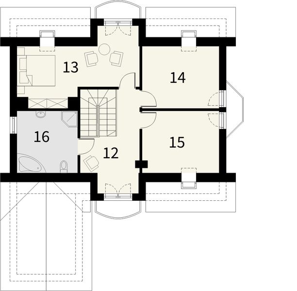Poddasze projektu Szmaragd 2