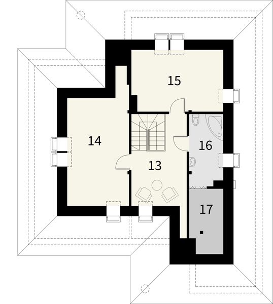 Poddasze projektu Verona