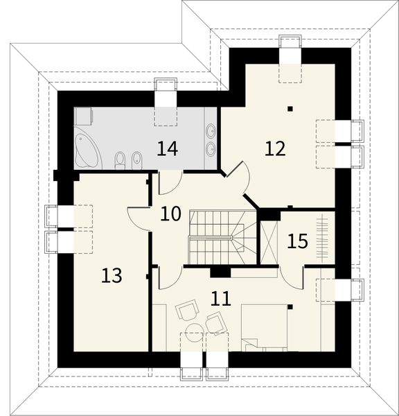 Poddasze projektu Malaga