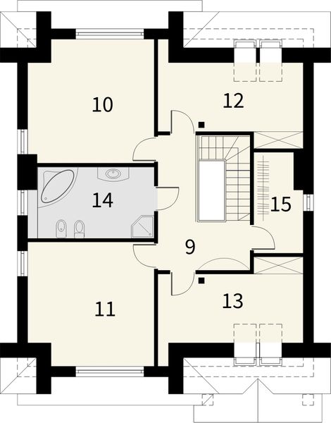 Poddasze projektu Orchidea