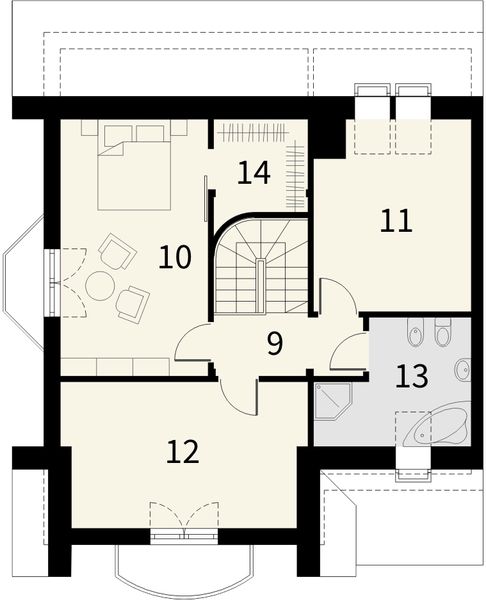 Poddasze projektu Bella 2