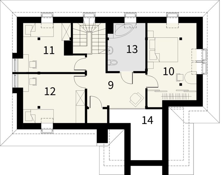 Poddasze projektu Skała