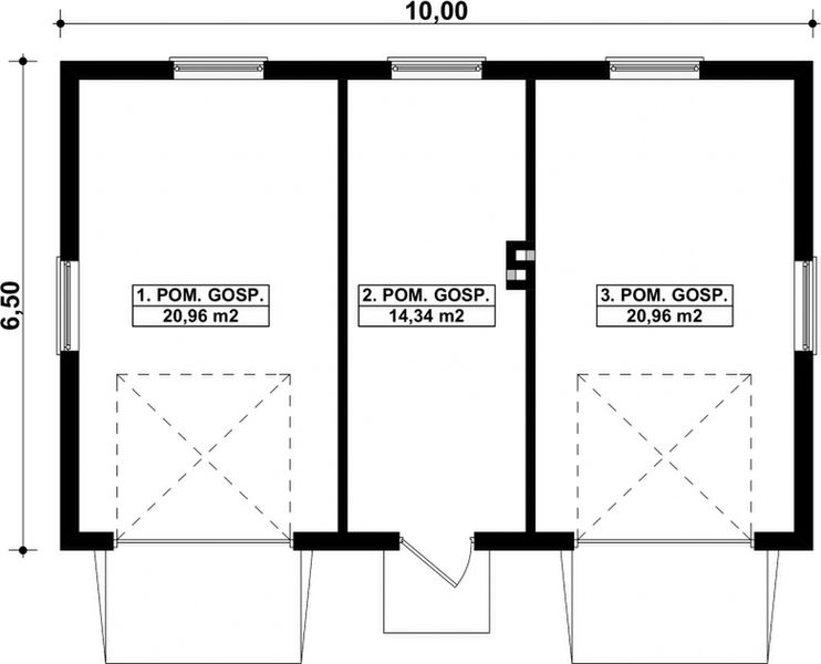 Parter projektu G29 - Budynek gospodarczy