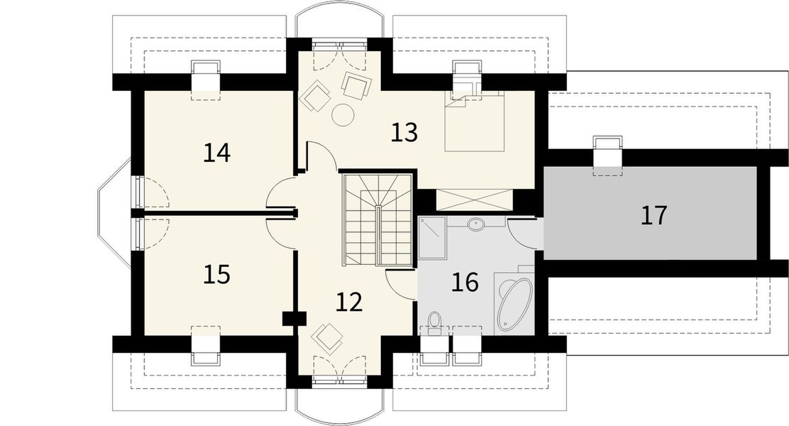 Poddasze projektu Szmaragd 2G