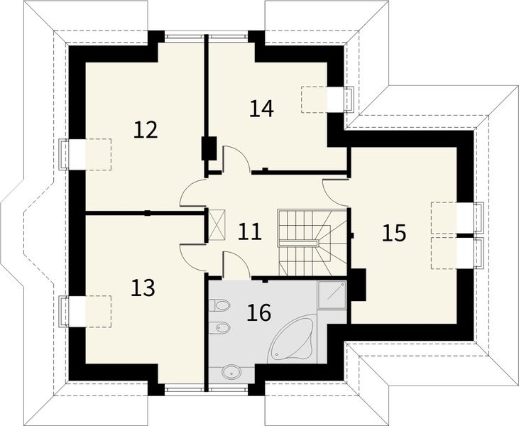 Poddasze projektu Mokka