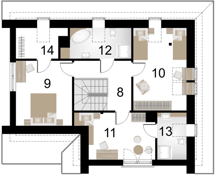 Poddasze projektu Arkady