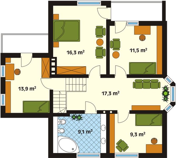 Poddasze projektu Topola 2