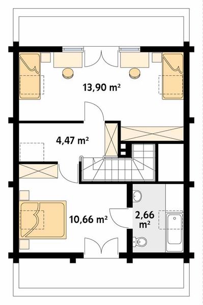 Poddasze projektu Konwalia bal