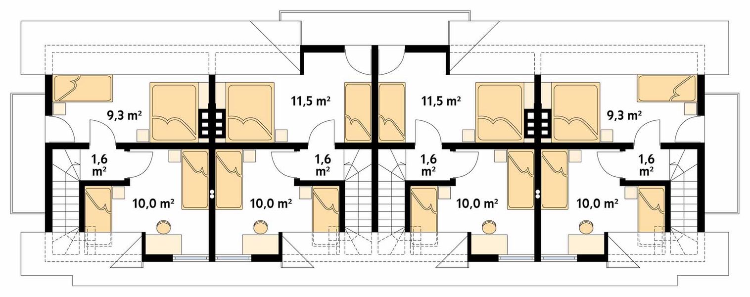 Poddasze projektu Jowisz dr-S Pensjonat, Hotel, Dom weselny
