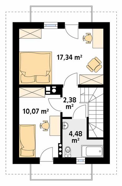 Piętro 1 projektu Mini 2